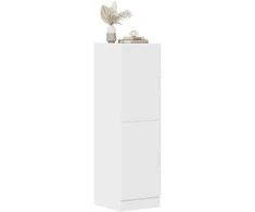 Virtuvės spintelė, baltos, 38x41,5x131,5cm, apdirbta mediena