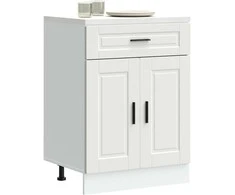 Virtuvės spintelė, Porto, balta, apdirbta mediena
