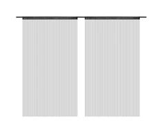 Virvelinės užuolaidos, 2vnt., 100x250cm, juodos spalvos