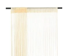 Virvelinės užuolaidos, 2vnt., 100x250cm, kreminės spalvos