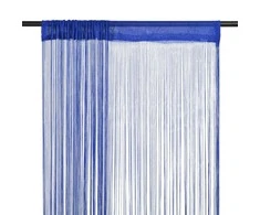 Virvelinės užuolaidos, 2vnt., 100x250cm, mėlynos spalvos