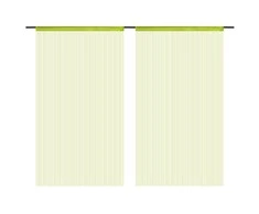 Virvelinės užuolaidos, 2vnt., 100x250cm, žalios spalvos