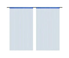 Virvelinės užuolaidos, 2vnt., 100x250cm, mėlynos spalvos