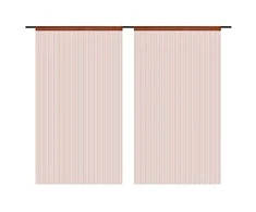 Virvelinės užuolaidos, 2vnt., 100x250cm, rudos spalvos