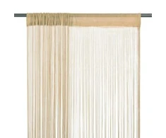 Virvelinės užuolaidos, 2vnt., 140x250cm, smėlio spalvos