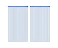 Virvelinės užuolaidos, 2vnt., 140x250cm, mėlynos spalvos