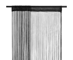 Virvelinės užuolaidos, 2vnt., 140x250cm, juodos spalvos