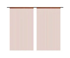 Virvelinės užuolaidos, 2vnt., 140x250cm, rudos spalvos