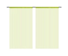 Virvelinės užuolaidos, 2vnt., 140x250cm, žalios spalvos