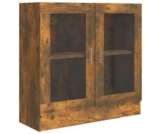 Vitrininė spintelė, dūminio ąžuolo, 82,5x30,5x80cm, mediena