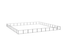 Voljeras šunims, juodos spalvos, 100m², plienas