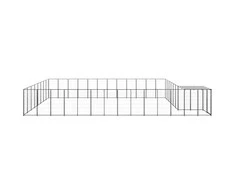 Voljeras šunims, juodos spalvos, 30,25 m², plienas