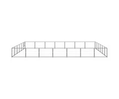 Voljeras šunims, juodos spalvos, 42m², plienas