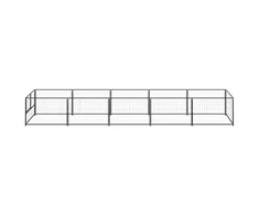 Voljeras šunims, juodos spalvos, 5m², plienas