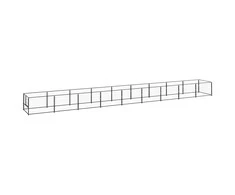 Voljeras šunims, juodos spalvos, 9m², plienas
