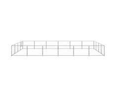 Voljeras šunims, sidabrinės spalvos, 24m², plienas