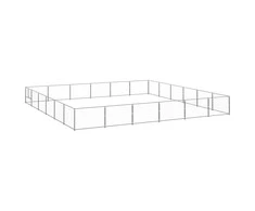 Voljeras šunims, sidabrinės spalvos, 36m², plienas