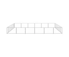Voljeras šunims, sidabrinės spalvos, 36m², plienas