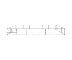 Voljeras šunims, sidabrinės spalvos, 48m², plienas