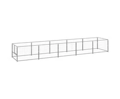 Voljeras šunims, sidabrinės spalvos, 5m², plienas