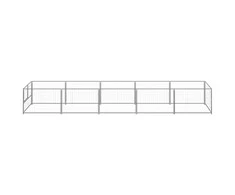Voljeras šunims, sidabrinės spalvos, 5m², plienas