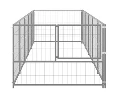 Voljeras šunims, sidabrinės spalvos, 5m², plienas