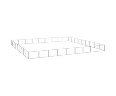 Voljeras šunims, sidabrinės spalvos, 81m², plienas