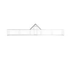 Voljeras viščiukams, 10x2x2m, galvanizuotas plienas