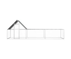 Voljeras viščiukams, 6x2x2m, galvanizuotas plienas