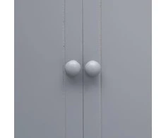 Vonios spintelė, pilka, 46x24x116cm, paulovnijos mediena