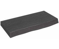 Vonios stalviršis, tamsiai rudas, 60x30x(2-6)cm, mediena