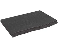 Vonios stalviršis, tamsiai rudas, 60x40x(2-4)cm, mediena