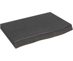 Vonios stalviršis, tamsiai rudas, 60x40x(2-6)cm, mediena