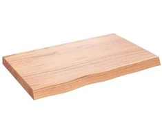 Vonios stalviršis, šviesiai rudas, 80x50x(2-6) cm, mediena