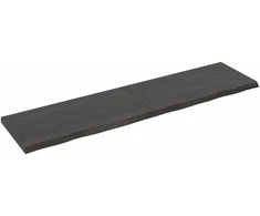 Vonios stalviršis, tamsiai rudas, 160x40x(2-4)cm, mediena