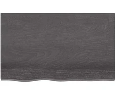 Vonios stalviršis, tamsiai rudas, 80x50x(2-6)cm, mediena