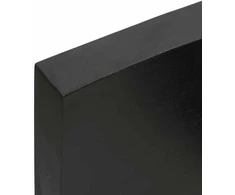Vonios stalviršis, tamsiai rudas, 120x60x(2-6)cm, mediena