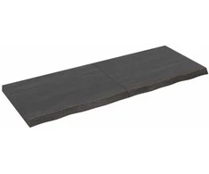 Vonios stalviršis, tamsiai rudas, 160x60x(2-6)cm, mediena