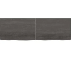 Vonios stalviršis, tamsiai rudas, 160x50x(2-4) cm, mediena