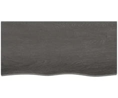 Vonios kambario stalviršis, tamsiai rudas, 100x50x2 cm, mediena