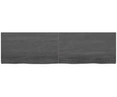 Vonios stalviršis, tamsiai rudas, 220x60x(2-4) cm, mediena