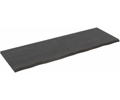 Vonios stalviršis, tamsiai rudas, 180x60x(2-4)cm, mediena