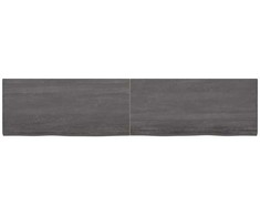 Vonios stalviršis, tamsiai rudas, 220x50x(2-4) cm, mediena