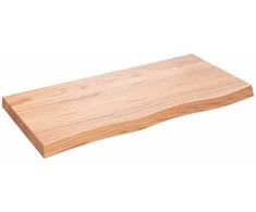 Vonios stalviršis, šviesiai rudas, 100x50x(2-6)cm, mediena