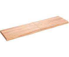 Vonios stalviršis, šviesiai rudas, 120x30x(2-4)cm, mediena