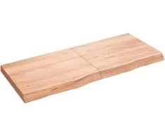 Vonios stalviršis, šviesiai rudas, 120x50x(2-6)cm, mediena