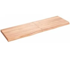 Vonios stalviršis, šviesiai rudas, 160x50x(2-6)cm, mediena