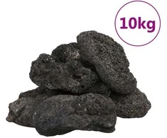 Vulkaninės uolienos, juodos spalvos, 10kg, 10-30cm
