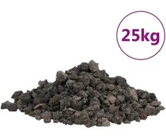 Vulkaninės uolienos, juodos spalvos, 25kg, 1-2cm