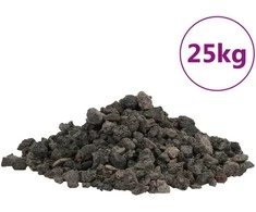 Vulkaninės uolienos, juodos spalvos, 25kg, 1-2cm
